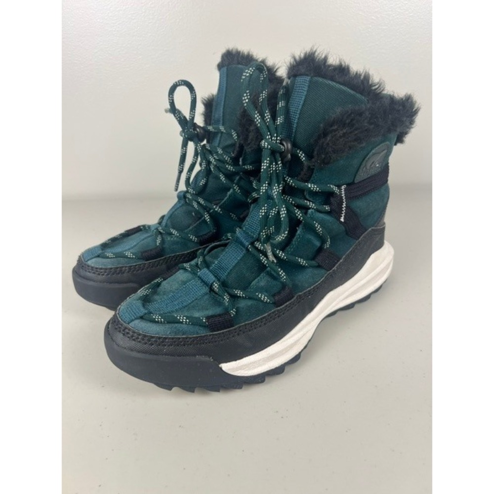 Sorel Kinetic Impact NXT Boot Dark Green Black Faux Fur Waterproof NL5050-301 9